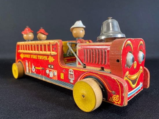 Fisher price winky blinky #7 pull toy fire truck