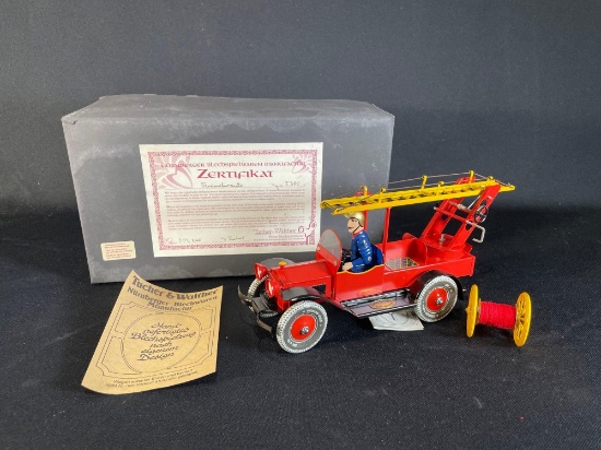 Nuremberger tin toy manufacturer pre-war 1935's firetruck