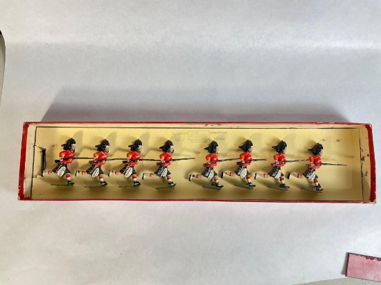 Britains "Sussex Infantry," 8-Pc Lead Figurines w/ Original Box
