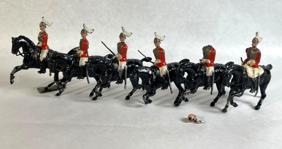 Britains "Life Guard," 6-Pc Lead Figurines