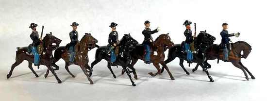 Britains "American Civil War Union Cavalry," 6-Pc Lead Figurines w/ Original Box No. 2056
