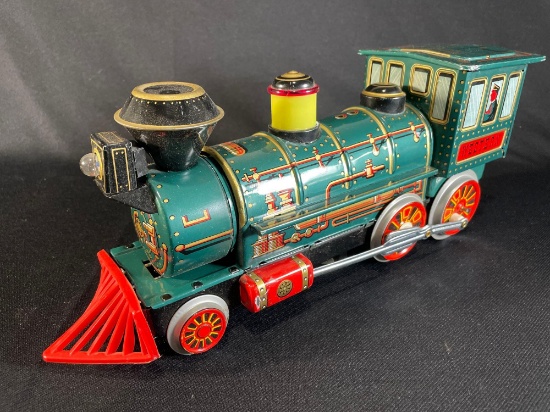 Western Special Locomotive pressed steel & battery operated train in original box