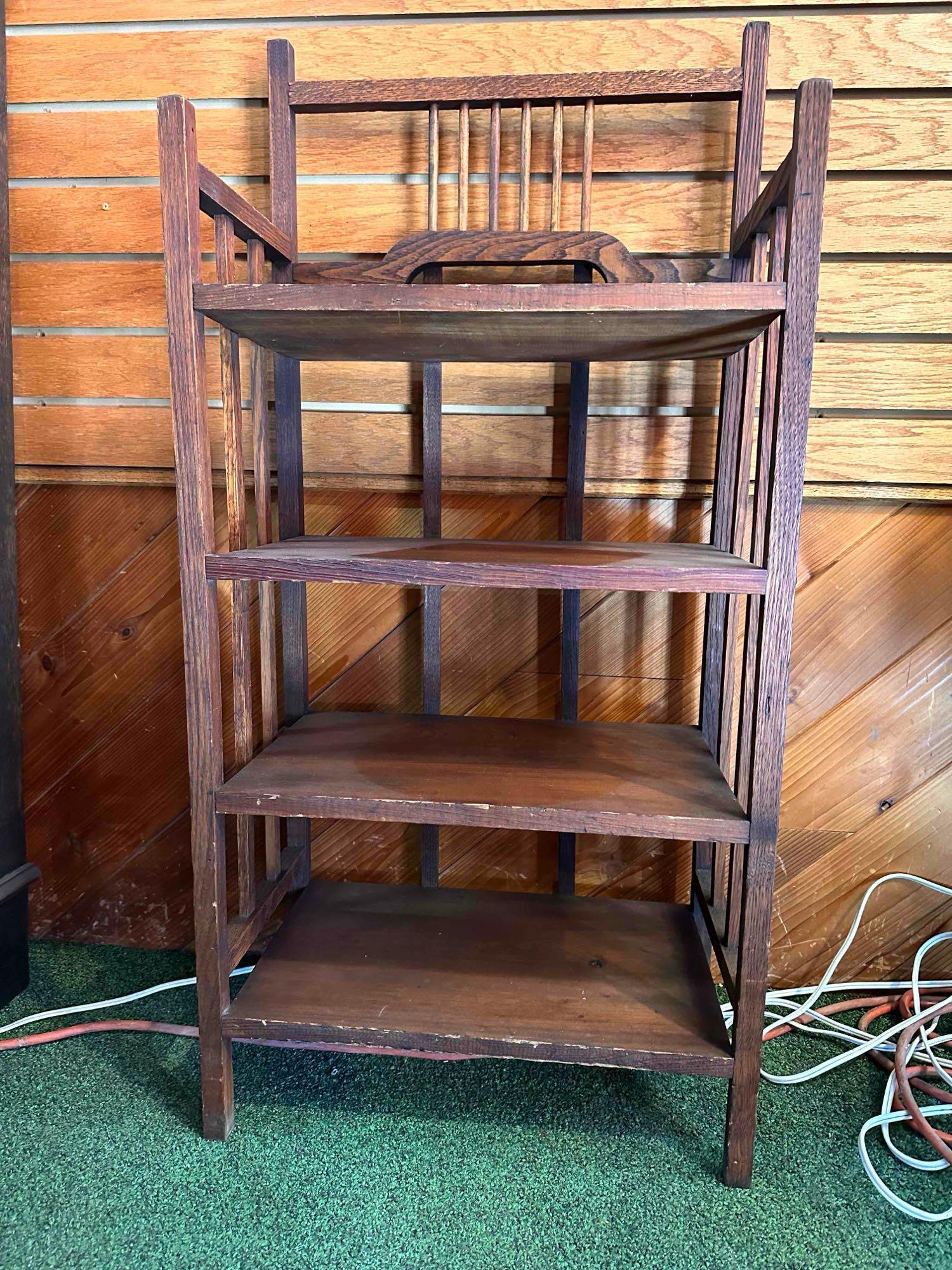 Antique Craftsman Style Oak Shelves | Proxibid