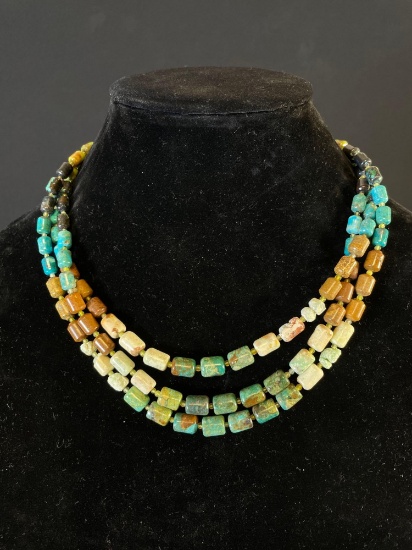 Multi Colored Turquoise Necklace