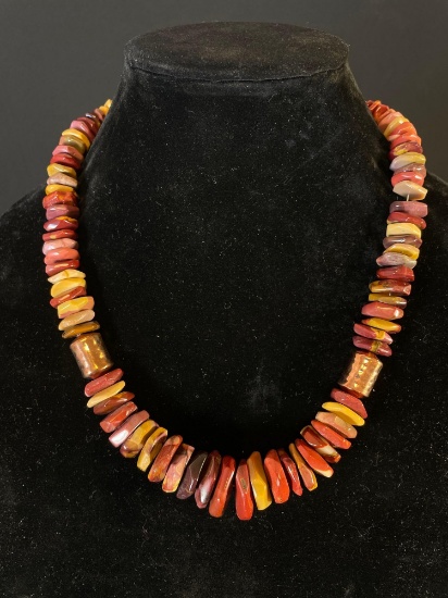 Multi Stone with Copper Necklace