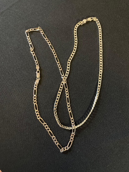Set of 2 Link Chain Necklaces