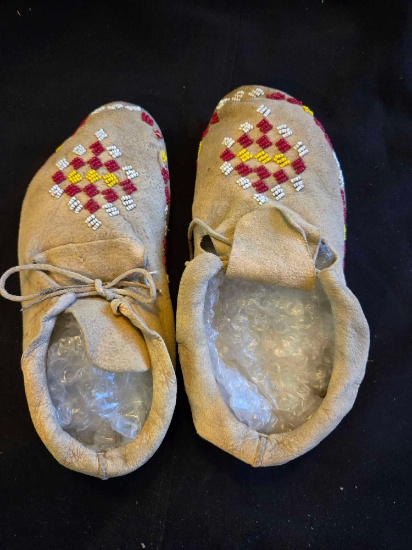 Native American Beaded Moccasins
