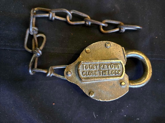 Vintage heavy metal lock, TFC Co