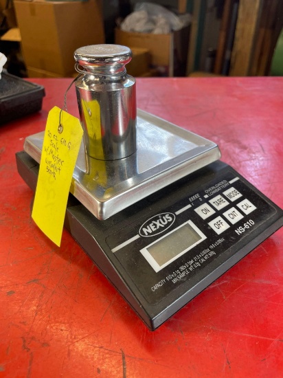 Nexus 20 oz 610 g. Scale w/ Master Weight 500 g.