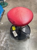Central Hydraulics Caster Mounted Shop Stool