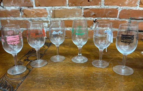 Commemorative wine glasses