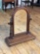 Antique walnut chest top tilt mirror