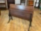 Solid wood & iron footed fold out bench
