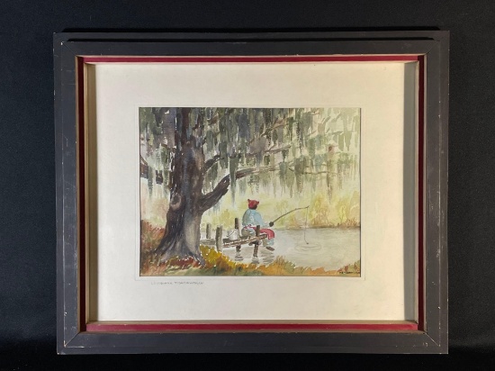 Chet Obenland, "Louisiana Fisherwoman"