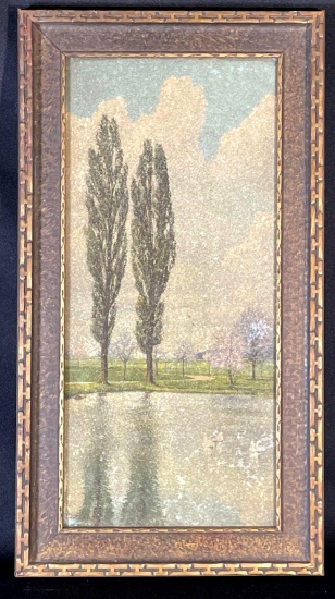 Vintage landscape print