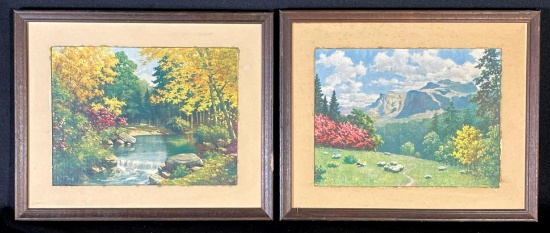 Pair of Robert Woods prints