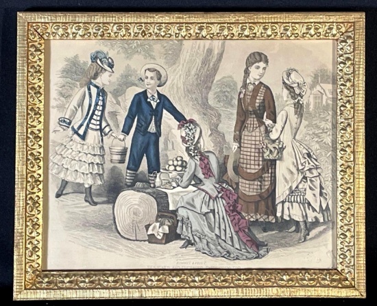 Vintage Kimmel & Voigt print, framed