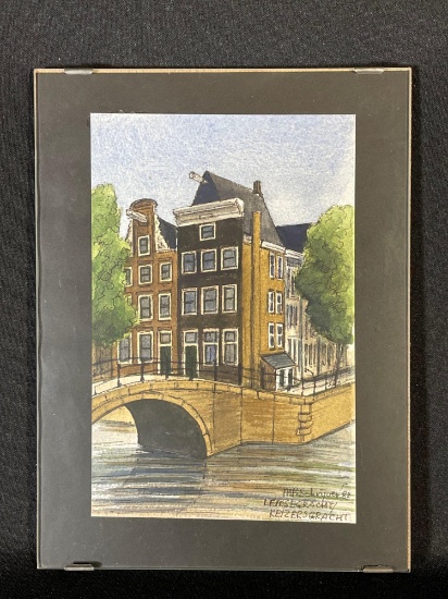 Micheal Schrijver architectural framed & signed print