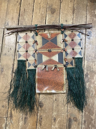 Donna Tousley "Jacket TR" stoneware clay fired art that evokes a Native American consciouses