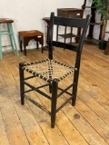Antique baileysburg chair w/ rawhide seat