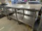 Stainless Steel Caster Mounted Prep Table w/ Lower Shelf
