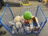 Ball Basket w/ Volleyballs Etc.