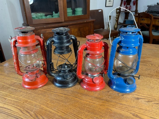 (4) Oil Lanterns -see photo's-