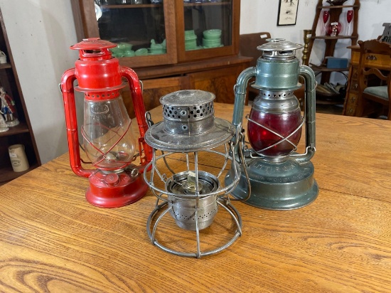(3) Deitz lanterns -see description & photo's -