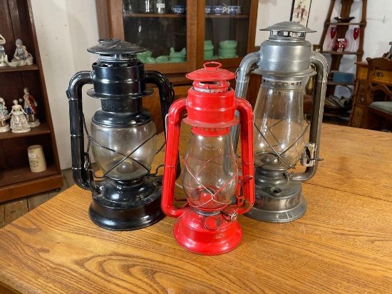 (3) Assorted lanterns -see photo's & description-