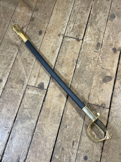 34" United States Marines commemorative saber w/ sheath