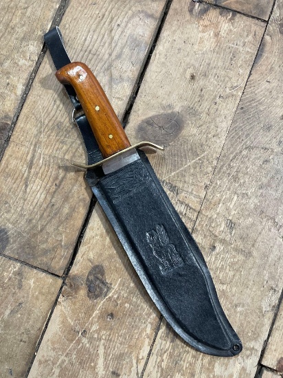 16" Pakistan Bowie hunting knife w/ sheath