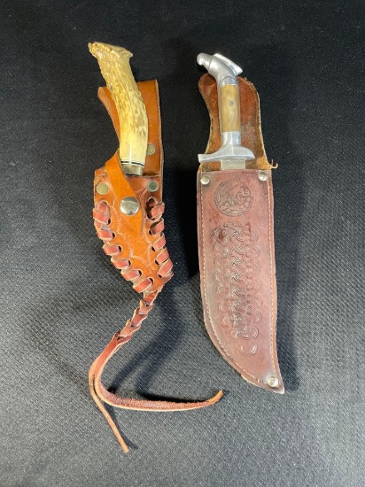 7" Ankler knife & 12" Mexico souvenir knife w/ sheaths