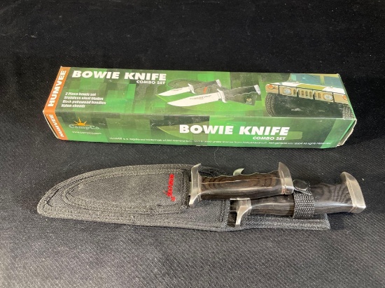 2Pc Bowie knife set "Humvee" edition