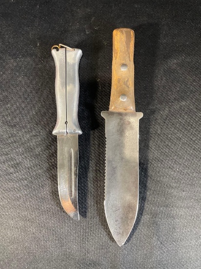 12" Vintage Japanese Hori-Hori style soil knife