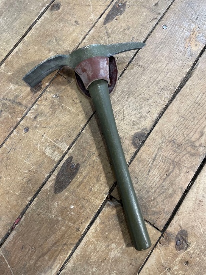 Military surplus pick axe w/ tool belt carrier