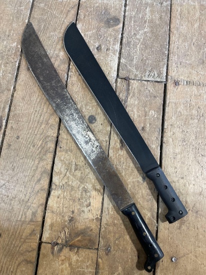 (2) Machete's w/o sheaths