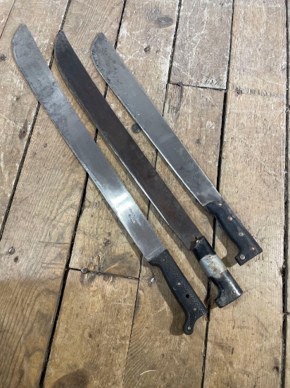(3) Machete's w/o sheaths