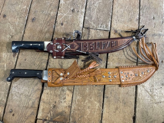 (2)...Colima 19" & 23" machete...w/ sheaths
