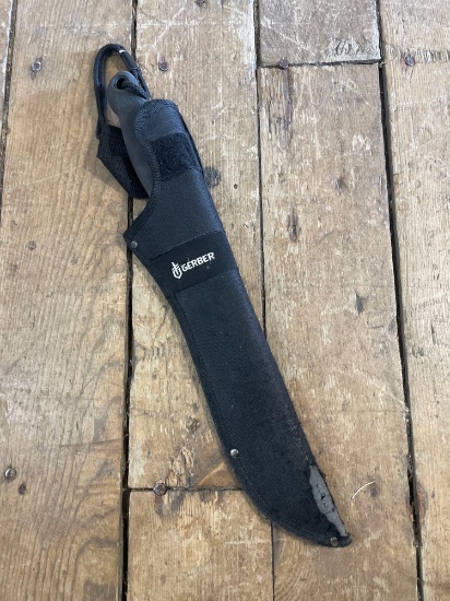 18" Gerber Gator knife w/ removable blade & sheath