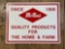 Tin Advertising Sign 