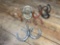 Assortment Of Horeshoe Decor & Tack Hanger