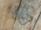 (3) Glass Fuel Floats One Marked AC