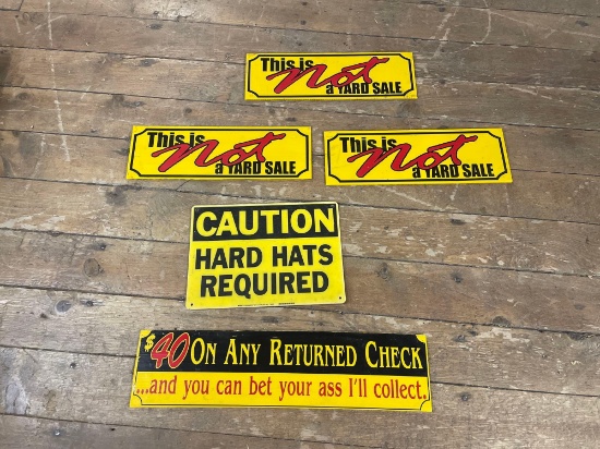 Assortment Of Signs (See Photo)