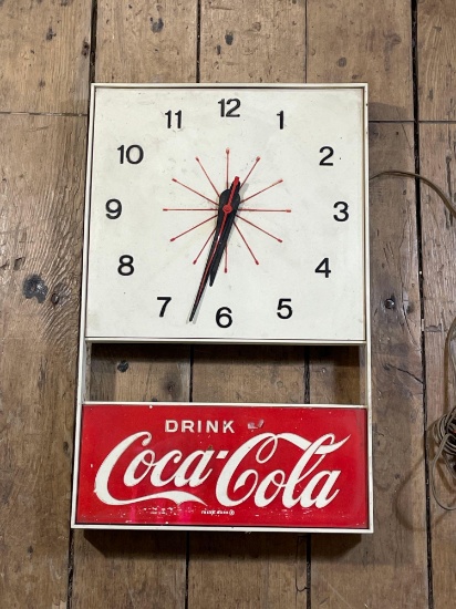 Vintage Electric Coca-Cola Advertising Clock
