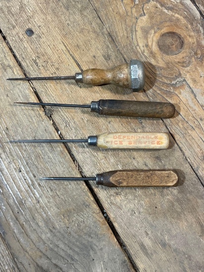 (4) Assorted Ice Picks