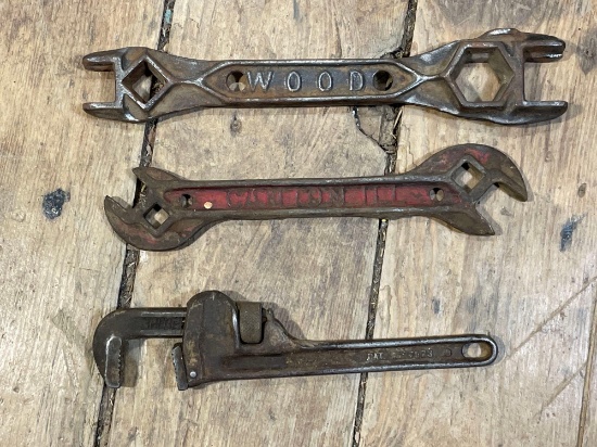 Plow/Implement Wrench, P.toco. Wrench, Rigid Pipe Wrench 2"Jaw