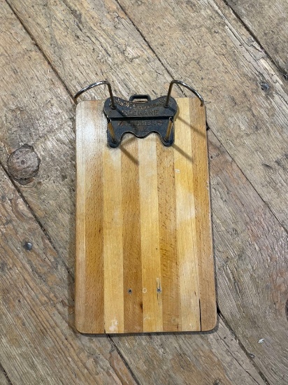 John W. Graham & Co. Spokane Columbia File Wooden Desktop Receipt Holder