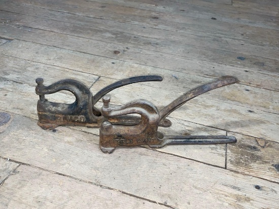 Little Giant Cast Iron Rivet Press Punch & Rimco Hand Rivet Eyelet Grommet Snap Punch Press Tool