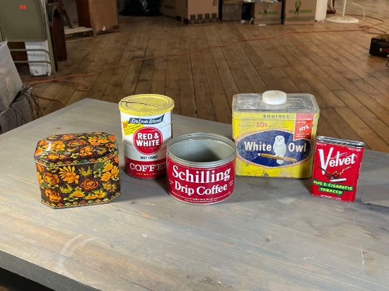 Assorted Collectible Tins (See Description)
