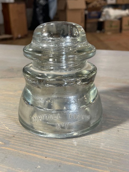 Whitall Tatum No.1 Clear Glass Insulator